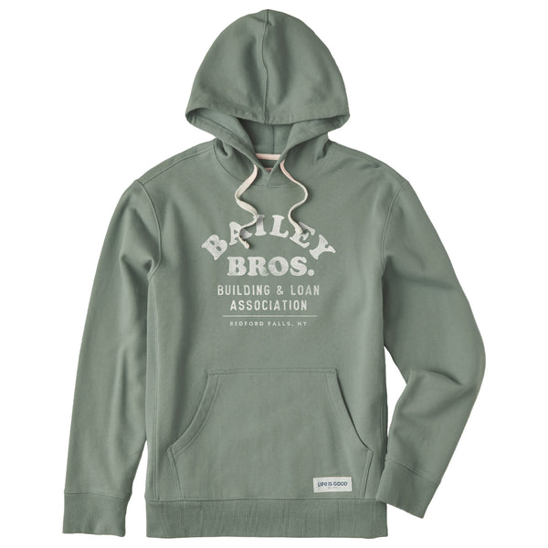 Life Is Good Men's Bailey Bros. Building U0026 Loan Assoc. Simply True Fleece Hoodie