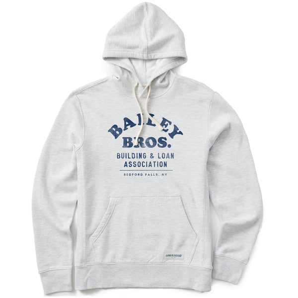 life is good Men's Bailey Bros. Building u0026 Loan Assoc. Simply True Fleece Hoodie