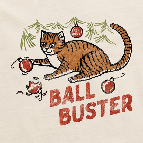 Life Is Good Men's Ball Buster Cat Short Sleeve Crusher Tee