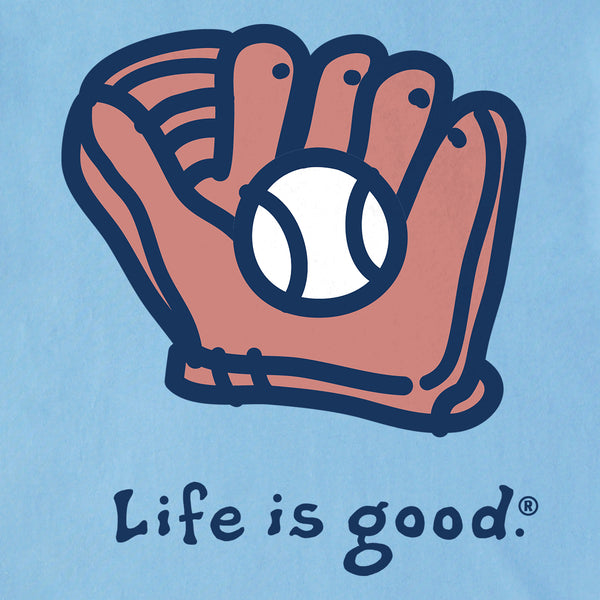 Life Is Good Men's Ball U0026 Glove Short Sleeve Crusher Tee