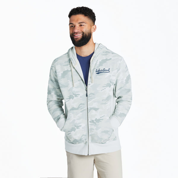 life is good Men's Ballyard Tailwhip Simply True Fleece Zip Hoodie