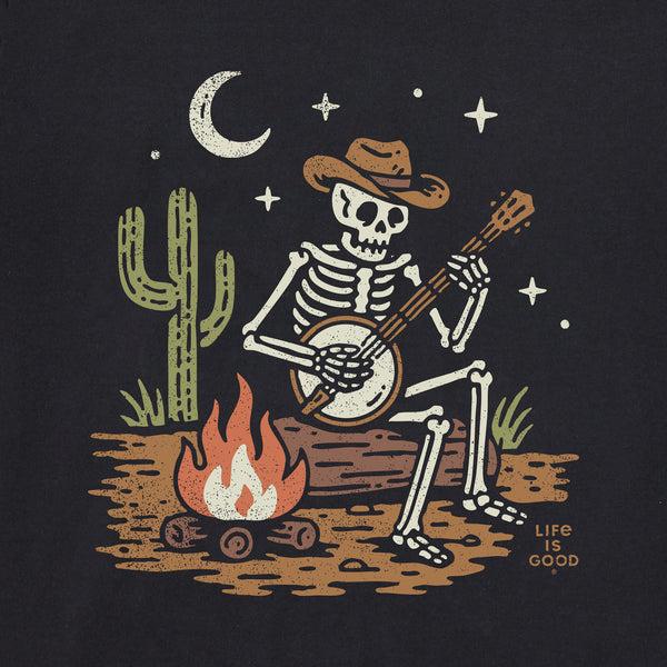 Life Is Good Men's Banjo Skeleton Short Sleeve Crusher Tee