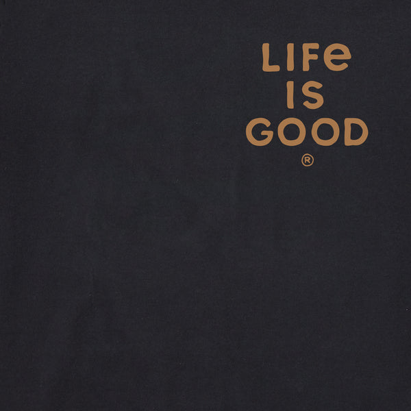 Life Is Good Men's Banjo Skeleton Short Sleeve Crusher Tee