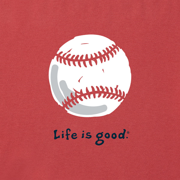 Life Is Good Men's Baseball Short Sleeve Crusher Tee