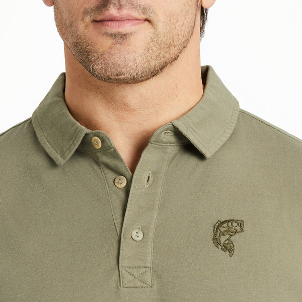 Life Is Good Men's Bass Short Sleeve Crusher-LITE Polo