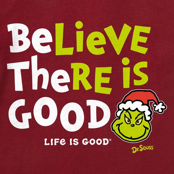 Life Is Good Men's Be The Good Grinch Long Sleeve Crusher Tee
