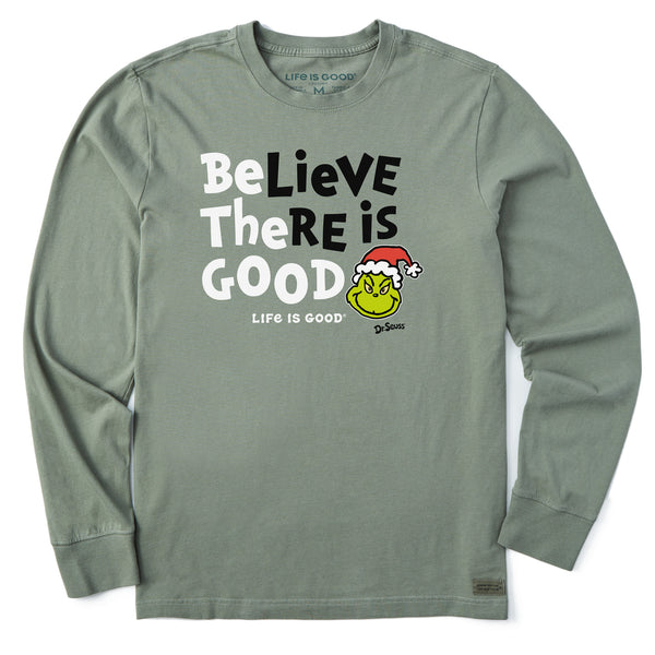 life is good Men's Be The Good Grinch Long Sleeve Crusher Tee