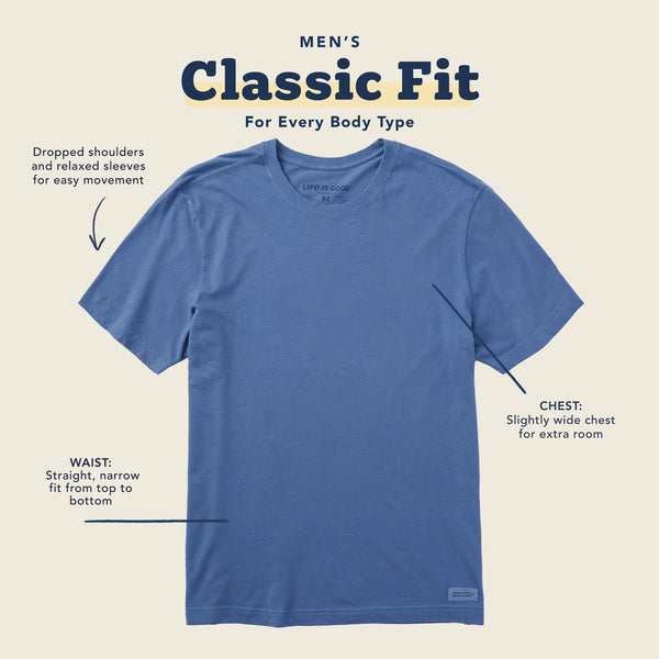 Life Is Good Men's Be The Good Short Sleeve Crusher Tee