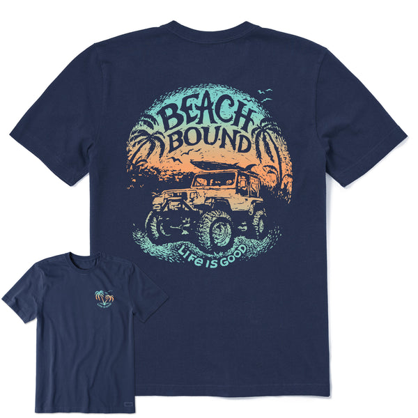 life is good Men's Beach Bound ATV Short Sleeve Tee