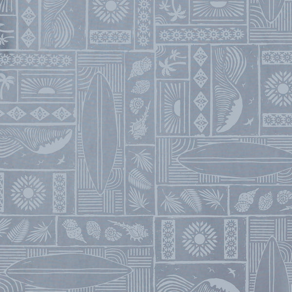 Life Is Good Men's Beach Woodblock Pattern Short Sleeve Allover Printed Crusher Tee