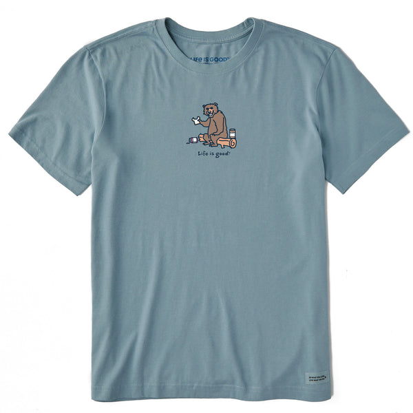life is good Men's Bear PBu0026J Short Sleeve Crusher Tee