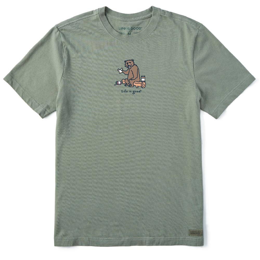 life is good Men's Bear PBu0026J Short Sleeve Crusher Tee