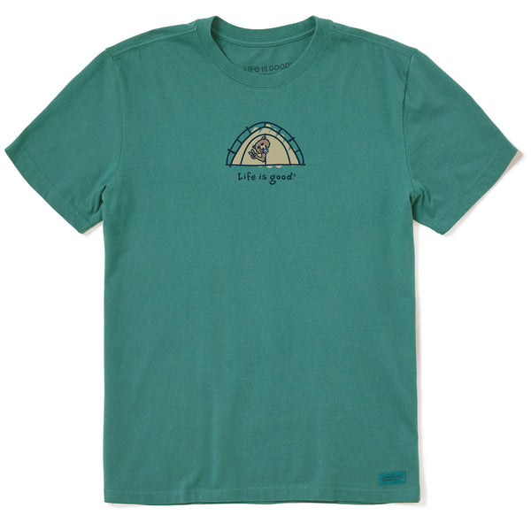 life is good Men's Bear Tent Short Sleeve Crusher-LITE Tee