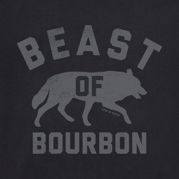 Life Is Good Men's Beast Of Bourbon Short Sleeve Crusher Tee