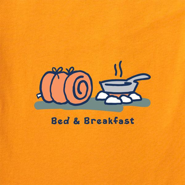 Life Is Good Men's Bed And Breakfast Camping Short Sleeve Crusher Tee