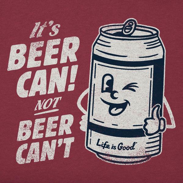 Life Is Good Men's Beer Can Long Sleeve Crusher Tee