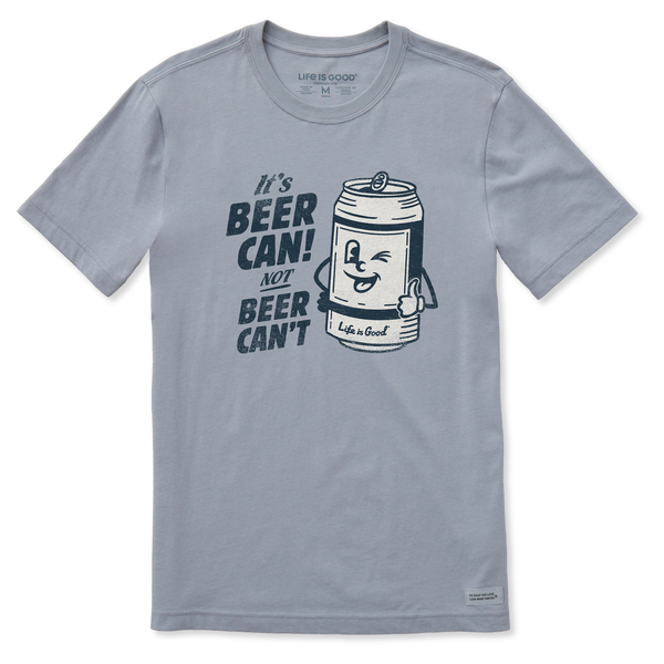 Life Is Good Men's Beer Can Short Sleeve Crusher-LITE Slim Fit Tee