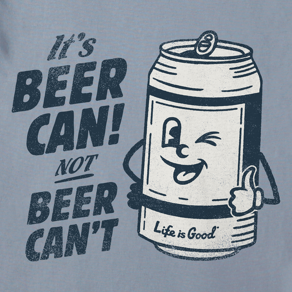 Life Is Good Men's Beer Can Short Sleeve Crusher-LITE Slim Fit Tee