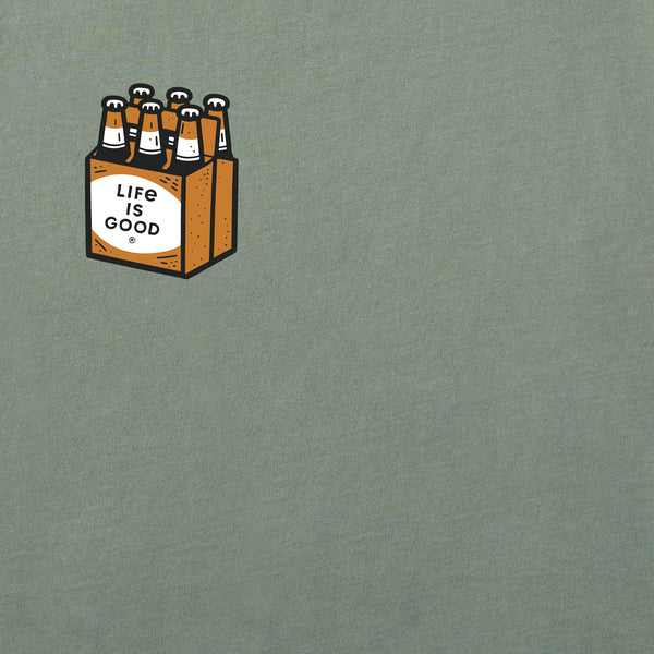 Life Is Good Men's Beer Me Arch Short Sleeve Crusher Tee
