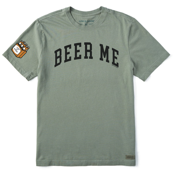 life is good Men's Beer Me Arch Short Sleeve Crusher Tee