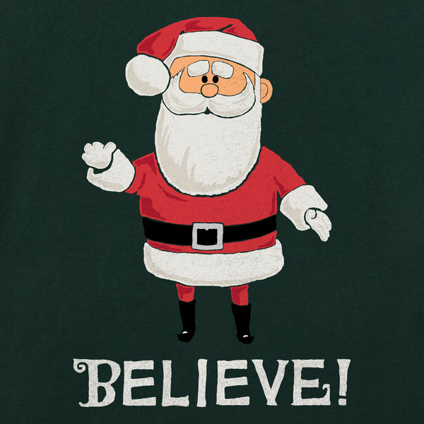 Life Is Good Men's Believe In Santa Long Sleeve Crusher Tee