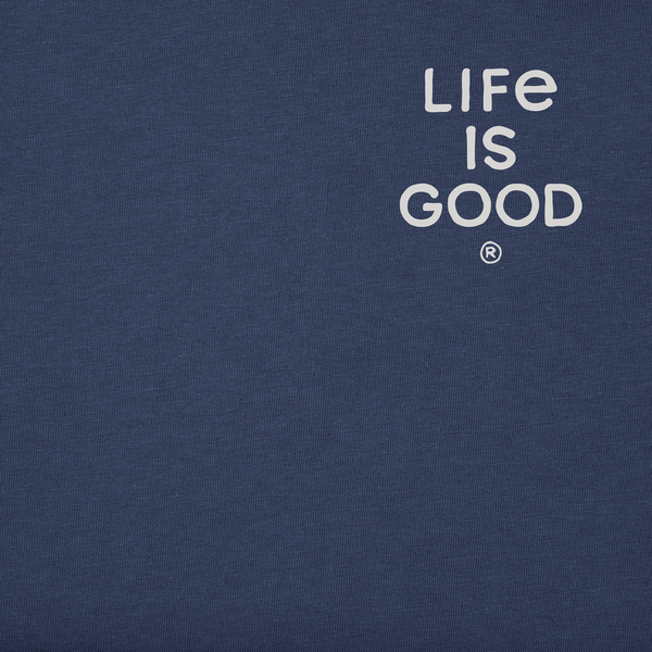 Life Is Good Men's Bert's Bulldog With Piano Short Sleeve Crusher Tee