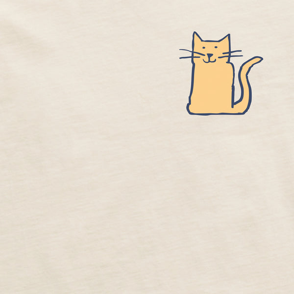 Life Is Good Men's Bert's Smile Cat Short Sleeve Crusher Tee