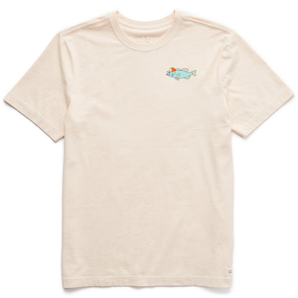 life is good Men's Bert's Smile Fish Short Sleeve Crusher Tee