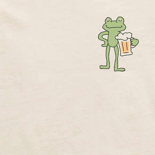 Life Is Good Men's Bert's Smile Frog Short Sleeve Crusher Tee