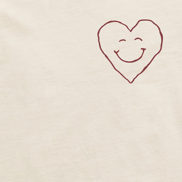 Life Is Good Men's Bert's Smile Heart Short Sleeve Crusher Tee