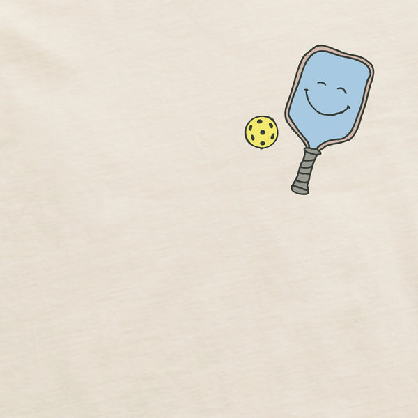 Life Is Good Men's Bert's Smile Pickleball Short Sleeve Crusher Tee