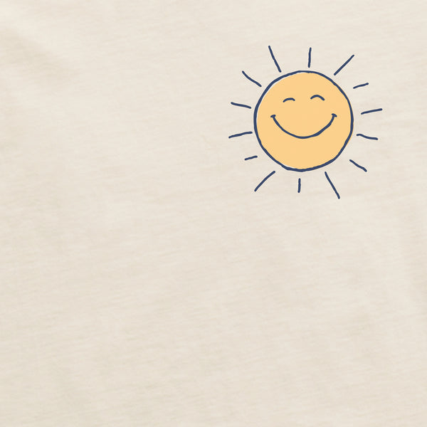 Life Is Good Men's Bert's Smile Sun Short Sleeve Crusher Tee