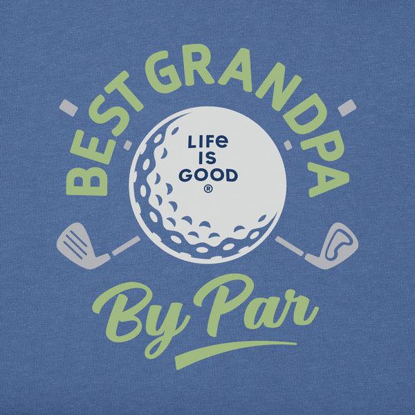 Life Is Good Men's Best Grandpa By Par Golf Short Sleeve Tee