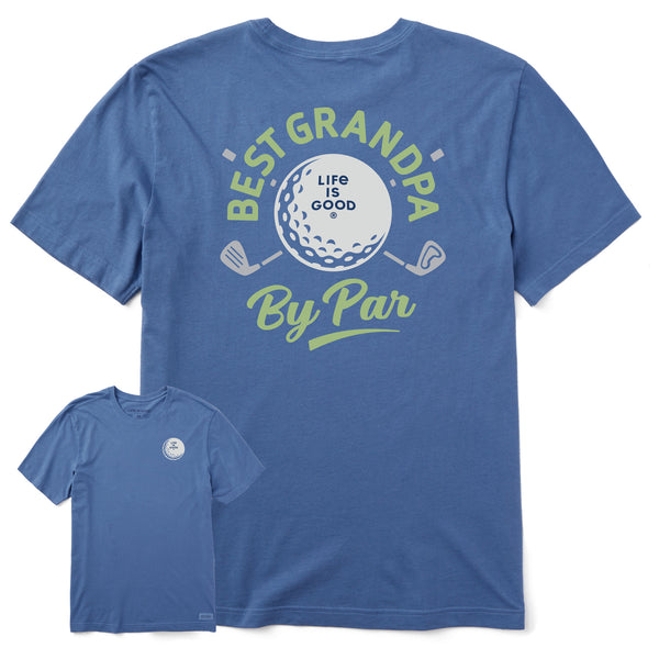 Life Is Good Men's Best Grandpa By Par Golf Short Sleeve Tee