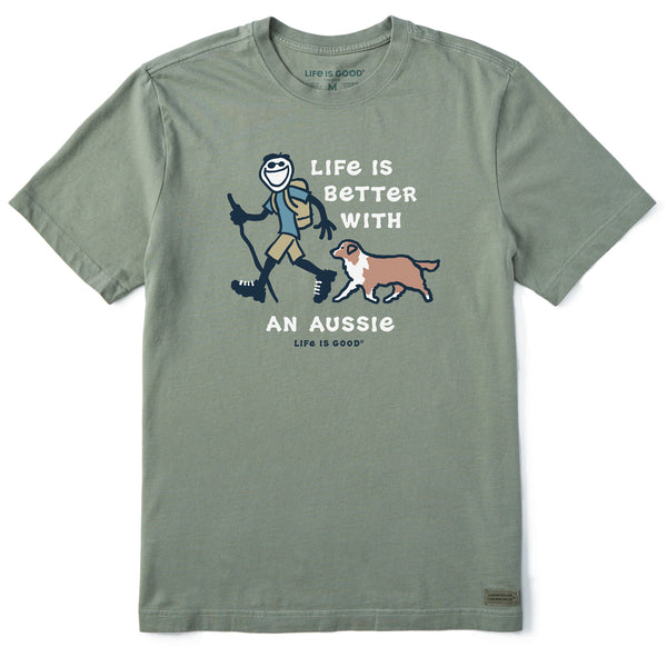life is good Men's Better With an Aussie Jake Short Sleeve Tee