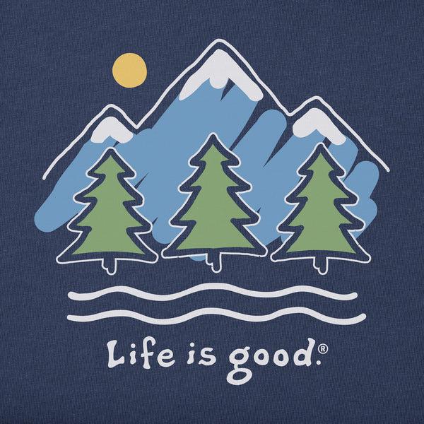 Life Is Good Men's Big Mountains Short Sleeve Crusher Tee
