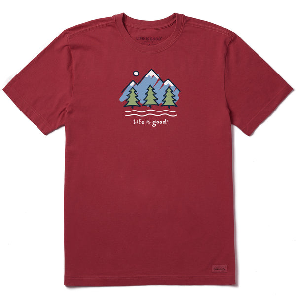Life Is Good Men's Big Mountains Short Sleeve Crusher Tee