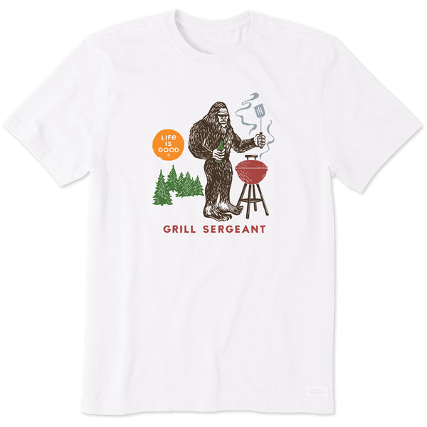 life is good Men's Bigfoot Grill Sergeant Short Sleeve Tee