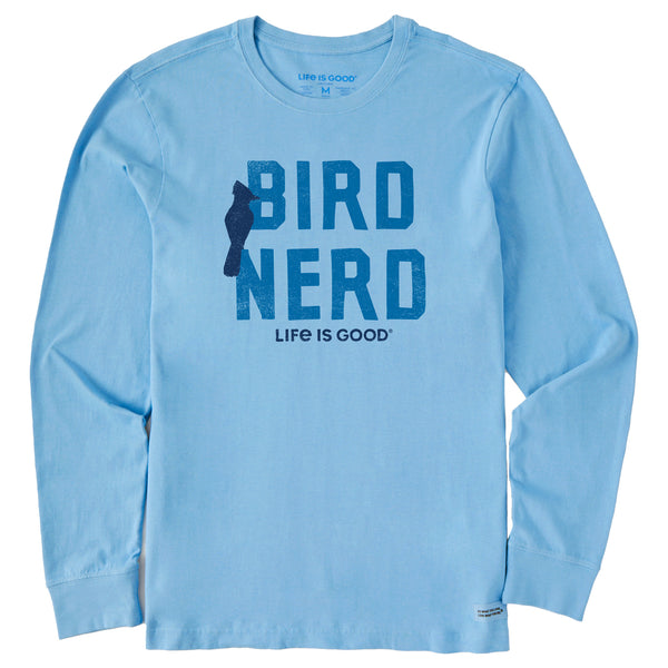 Life Is Good Men's Bird Nerd Long Sleeve Crusher Tee