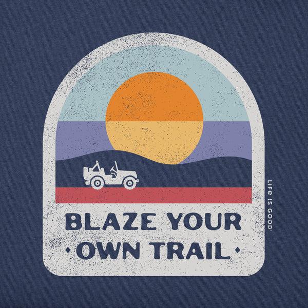 Life Is Good Men's Blaze Your Own Trail Short Sleeve Crusher Tee