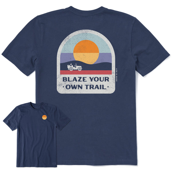 life is good Men's Blaze Your Own Trail Short Sleeve Crusher Tee