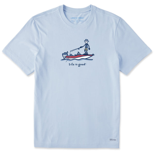 life is good Men's Boat Fish Jake Short Sleeve Crusher Tee