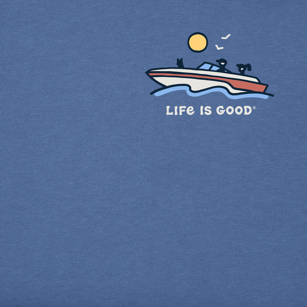 Life Is Good Men's Boat Life Short Sleeve Crusher Tee
