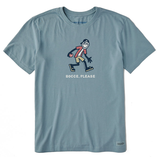 life is good Men's Bocce Please Short Sleeve Crusher Tee