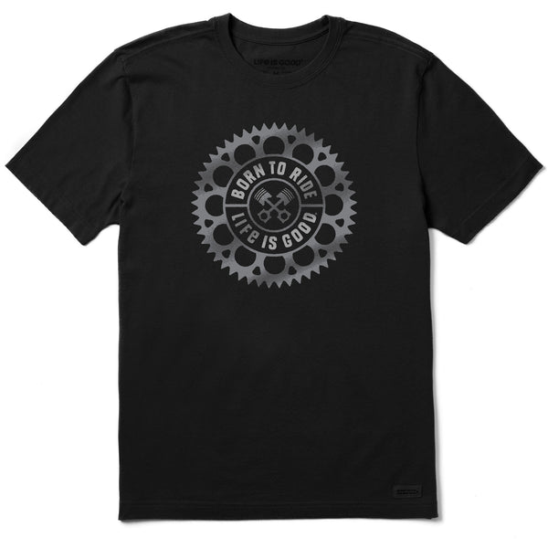 life is good Men's Born to Ride Sprocket Short Sleeve Tee