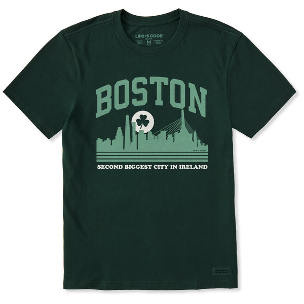 Life Is Good Men's Boston Second Biggest City In Ireland Short Sleeve Crusher Tee