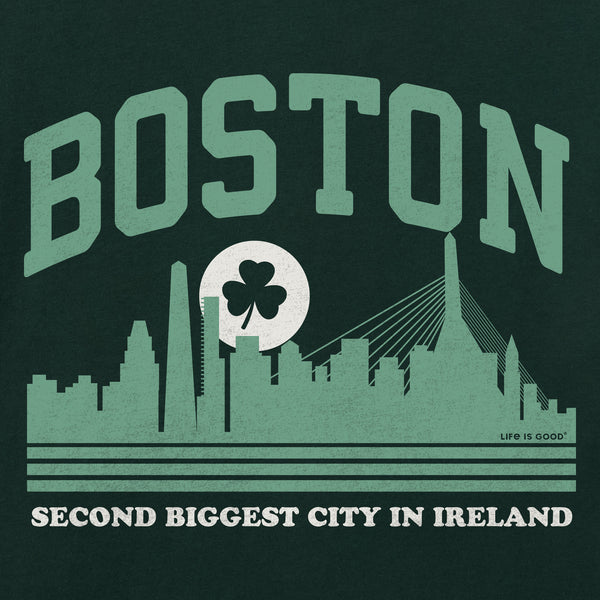 Life Is Good Men's Boston Second Biggest City In Ireland Short Sleeve Crusher Tee