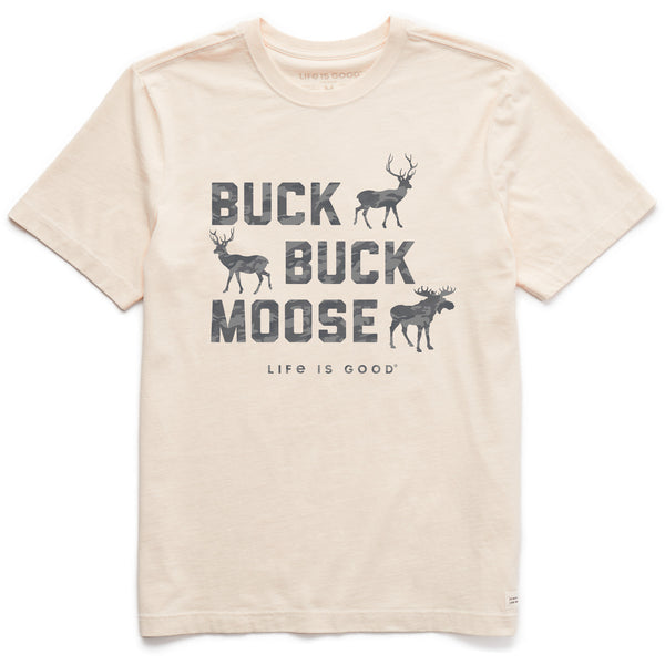 life is good Men's Buck Buck Moose Camo Short Sleeve Tee