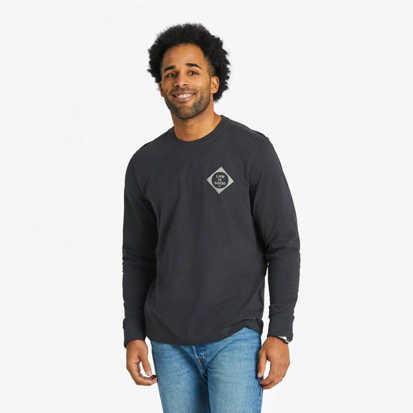 Life Is Good Men's Buck Buck Moose Long Sleeve Crusher Tee