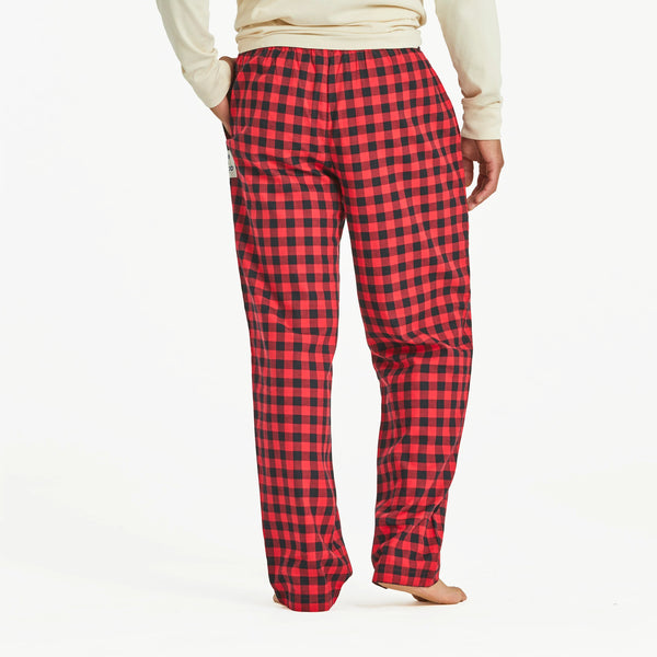 Life Is Good Men's Buffalo Check Pattern Classic Sleep Pant